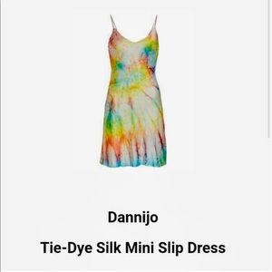 Silk tie dye 90s slip